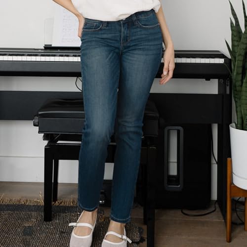 Skinny Jeans for Women High Waist Stretch Straight Leg Cropped Jeans Comfy Distressed Curvy Jean Leggings with Pockets4