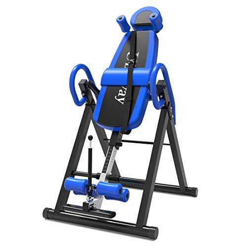 UBOWAY Heavy Duty Inversion Table - with Headrest & Adjustable Protective Belt Back