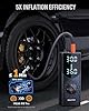 Tire Inflator Portable Air Compressor, 160 PSI Cordless Air Pump for Car Tires with Digital Pressure Gauge, LED Light & Auto Shut-Off, 5X Fast Inflation for Car, Motorcycle, Bicycle, Ball #2