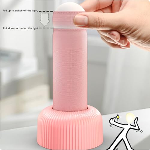 Lámpara de noche portátil con luz LED cálida y batería recargable miniatura 4