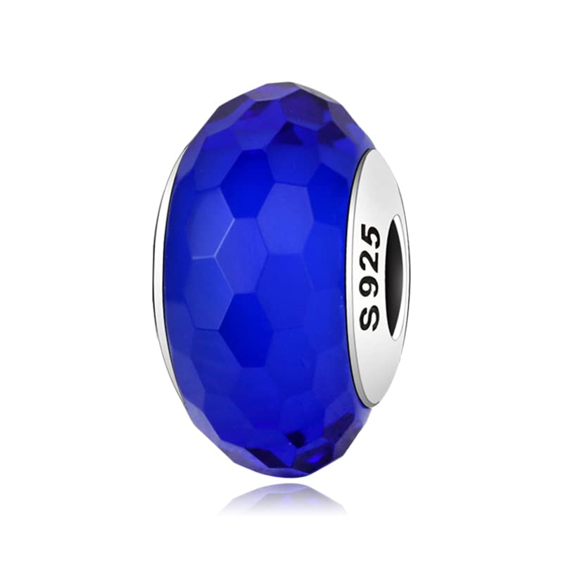 Marchio registrato Les Folies Charm Murrina Vetro Murano Blu in argento 925 - Les Folies per Pandora