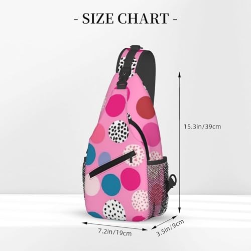 Mochila Sling Deportiva para Hombre con Diseño de Puntos miniatura 3