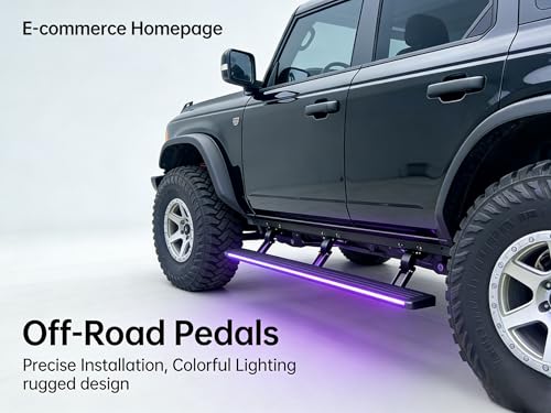 Estribos eléctricos con luces LED para Ford Bronco 4 puertas miniatura 2