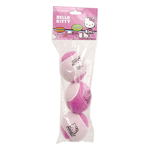 Hello Kitty Sports Tennis Pressureless Practice Balls (3-Pack), Pink