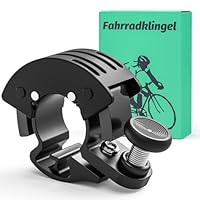 Fahrradklingel 2025 Neue Aufrüstung Fahrrad Klingel, 100dB Laut Klingel Fahrrad, Innovative Aluminiumlegierung Fahrradglocke, für Bike MTB Mountainbike Rennrad 22-24mm Lenke