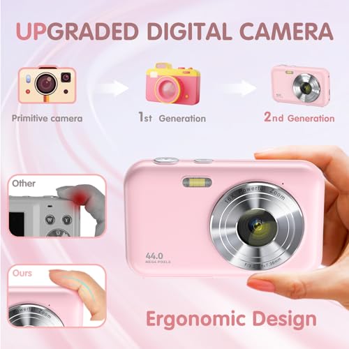 image for DGVDO 2nd Gen Upgraded Digital Camera, FHD 1080P Digital Camera for Ki