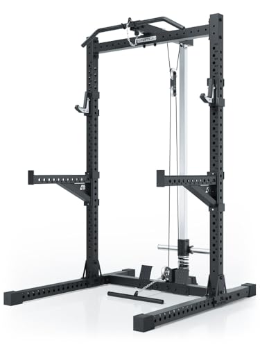 Atletica R7 Rider | Plate Load Version | Rack à squat avec cordon de serrage intégré. Modulaire avec station Deadlift Station. Disponible en deux hauteurs....