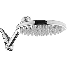 HotelSpa MOBILISTM 4-way Adjustable High-Pressure 9" Rainfall Showerhead with 109 Self-Clean Jets Chrome