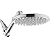 HotelSpa MOBILIS(TM) 4-way Adjustable High-Pressure 9" Rainfall Showerhead with 109 Self-Clean Jets Chrome