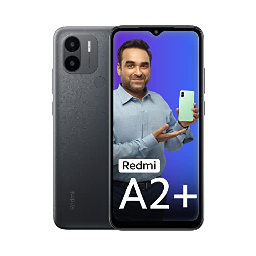 Redmi A2+ (Classic Black, 4GB RAM, 64GB Storage) | Upto 7GB RAM | Octa Core Processor | Fingerprint Scanner | 2 Years Warranty [Limited time Offer]