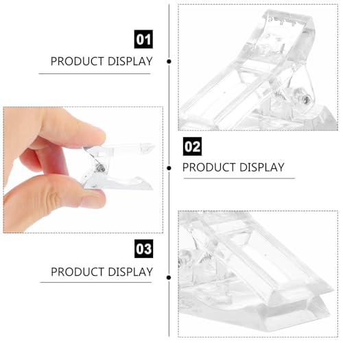 LIFKOME 12 piezas Clamp para uñas y clips para manicura miniatura 6