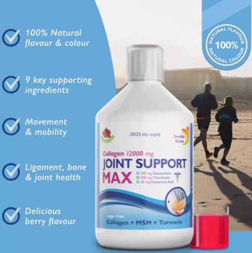Collagen 12000mg Joint Support Max S.NutraSupplements Berry Flavoured, 500ml