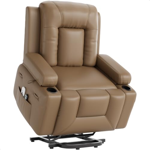 GarveeHome Power Lift Recliner Chair - Heat and Massage, PU ...