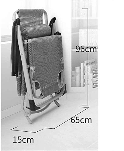 Chaise longue plage et lit de camp pliant multi-position pour jardin et terrasse - 5