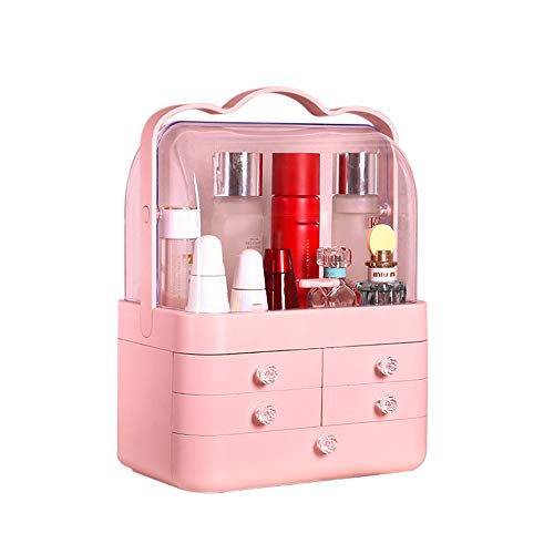 Présentoir cosmétique hermétique et étagères rangement maquillage de vanity