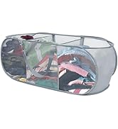 Simfree Laundry Baskets - Collapsible Laundry Baskets Popup Laundry Hamper, Pop-Up Mesh Laundry H...