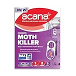 Acana Hanging Moth Killer 4 Pack for Wardrobes - Max Performance - Kills in 24 to 48 Hours - Protects Clothing & Bedding