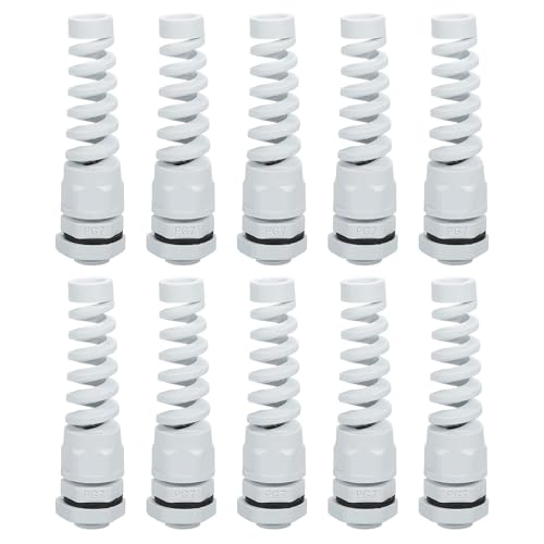 Presse-étoupe étanche PG7 nylon blanc connecteur presse étoupe pour câble 3-6.5mm