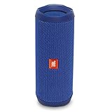 JBL FLIP 4 IPX7 Waterproof Wireless Portable Bluetooth Rechargeable USB Speaker (Blue) (Renewed)