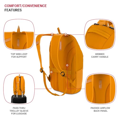 Image of SwissGear 8117 Laptop Backpack, Fits up to 15-Inch Laptop, Mustard