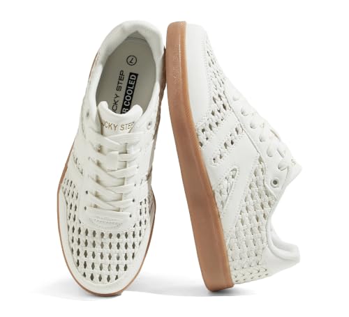 Image of LUCKY STEP Women Retro Gum Sole Fashion Sneakers