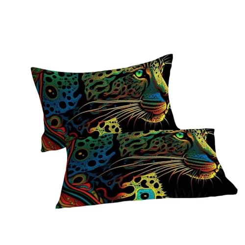 Housse de couette King léopard en microfibre 220x240 cm - 7