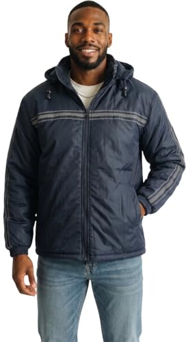 Image of ToBeInStyle Men's Zip Up Long Sleeve High Collar Polar Fleece Jacket