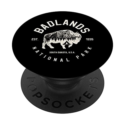 Badlands National Park Buffalo Bison South Dakota Campeggio PopSockets PopGrip Intercambiabile