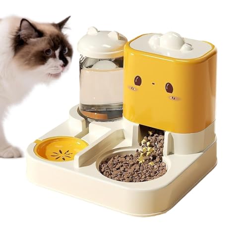 Distributeur nourriture pour chat grande capacité et eau chiot chaton lapin - 2