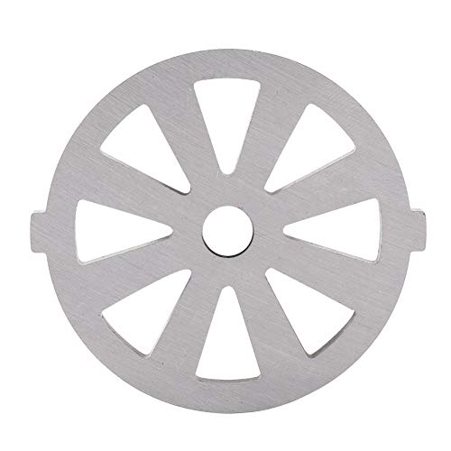 Stainless Steel Meat Plate Discs Blades , Stainless Steel Meat Grinder Plate Disc Knife Blades for Mixer and Chopper Attachment with Hole for Kitchen Accessory , 7mm Hole Meat Grinder Disc