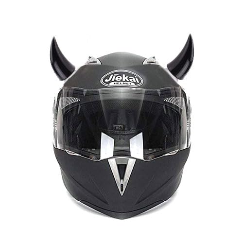 Image of Helmet Horns with Suction Rubber |Universal Helmet Devil Horns for All Bikes | Headwear Decor Accessories for Riding (Black)
