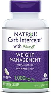 Natrol Carb Intercept with Phase 2 Starch Neutralizer, 60 Capsules