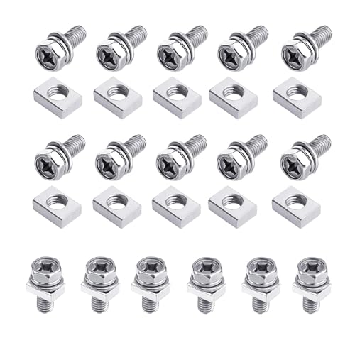 Tornillos Batería,16 Juego M6 304 Pernos y Tuercas de Batería de Motocicleta Acero Inoxidable Tornillos y Tuercas Bateria Motocicletas para Proyectos de Bricolaje de Scooter ATV