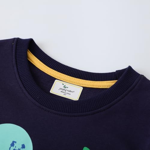 Image of Akyzic Boys Sweatshirts Cotton Long Sleeve Crewneck Pullover Toddler Kids Winter Warm Shirt Sweater Tops 3t-8t