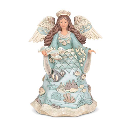 Enesco Jim Shore Heartwood Creek Coastal Angel Holding...