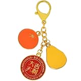 Feng Shui Tai Kat Tai Ley Windfall Keychain Wealth Porsperity Success Good Luck Amulet Christmas Gift W5479