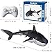 Remote Control Shark Toys for Boys Kids, 1:18 Scale High Simulation Shark for Pool, 2.4Ghz Electric RC Shark Boat Fish Toys with Light & Spray, Toy Shark Gifts for 6 7 8 9 Year olds Kid Boys Girls