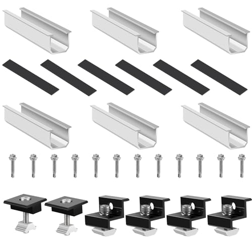nutmanel Support de Panneau Solaire, Kit de Montage Solaire, Fixation Panneau Solaire de 30 à 35...