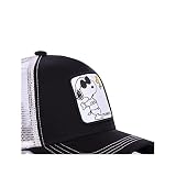 Casquette Snoopy Noire et Blanche Adulte