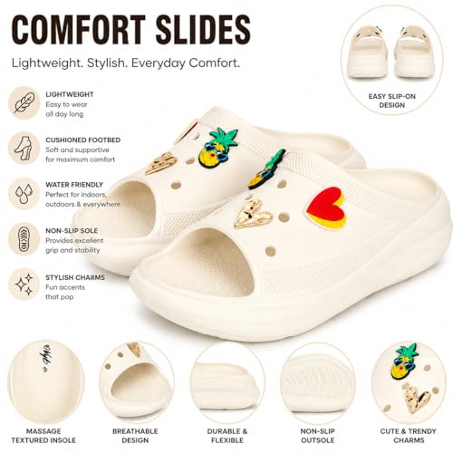 Image of NO SOX Women Orthopedic Slippers Comfortable Slides Flip Flops | Lightweight Anti Slip Sliders for Indoor Outdoor Casual Daily Wear