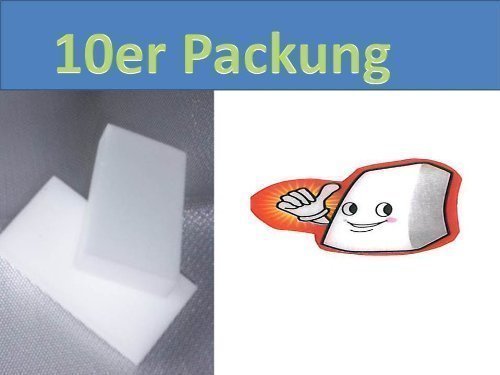 Preisvergleich Produktbild 10 Stück Packung Wunderschwamm, Schmutzradierer, Putzschwamm, Radierschwamm