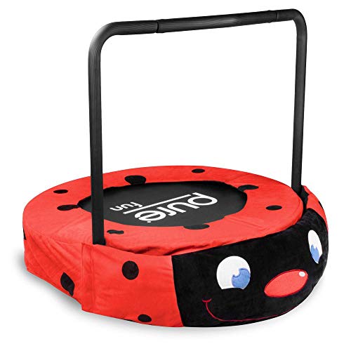 Pure Fun 9024LB 36 in. Plush Jumper Kids Trampoline with Handrail - Ladybug