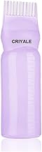 CRIYALE Plastic Hair Oil/Hair Dye Applicator Brush Bottles Styling Tool Hair Coloring, 120ml Graduated Scale Dye Applicator Reusable Brush Shampoo and Medicine (Multicolor - Pack of 1)
