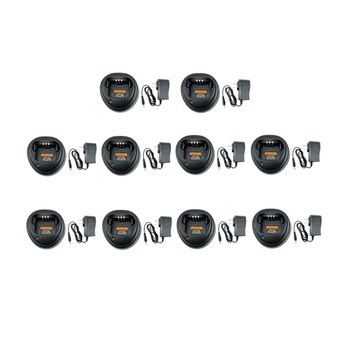 10 Pack WPLN4137BR WPLN4137 Charger for Portable Radio R2 CP200 CP200D PR400 EP450 DEP450 CP040 CP150 CP180 NNTN4497 NNTN4970 NNTN4851 WPLN4138