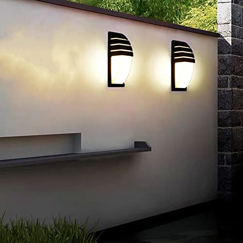 Applique murale de prestige extérieure LED lot de 2 lampes au design moderne et épuré