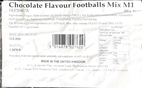 Candy Chocolate Footballs (500 Gram Approx 105 Balls)