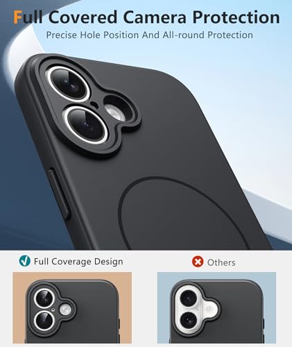 Image of FNTCASE for iPhone 17 Case: [Compatible with Magsafe] Integrated Silicone Phone Cases with [Full Camera Protection] [Screen Protector] Military Grade Shockproof Protective Cover