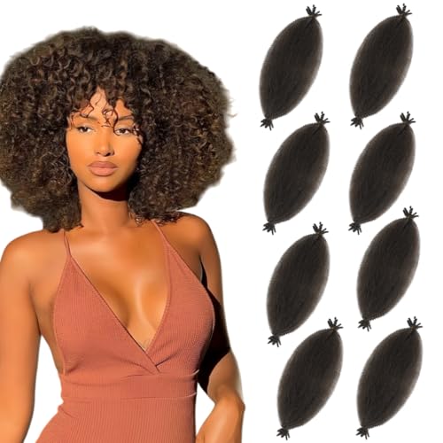 Spring Twist Afro 16 Pouces Mèches Pré-Séparées Anti-Nœuds pour Faux Locs