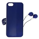 OXO xpaciph5bl Oxo Platinum XPACIPH5BL - Pack de carcasa y auriculares para Apple iPhone 5S, Azul