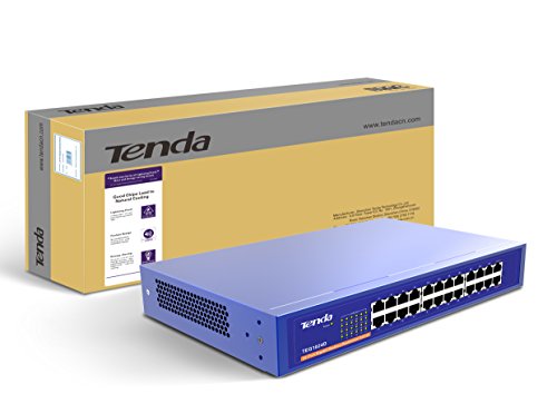 Image of Tenda TEG1024G 24-Port Gigabit Unmanaged Switch 10 /100 /1000Mbps Ethernet Switch | Ethernet Splitter for Office /Home, Plug & Play, Desktop /Wall mount Network Hub, Metal Case, Shielded Ports, Fanless(TEG1024G)